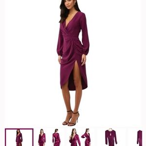 Amanda Uprichard Roma long sleeve dress